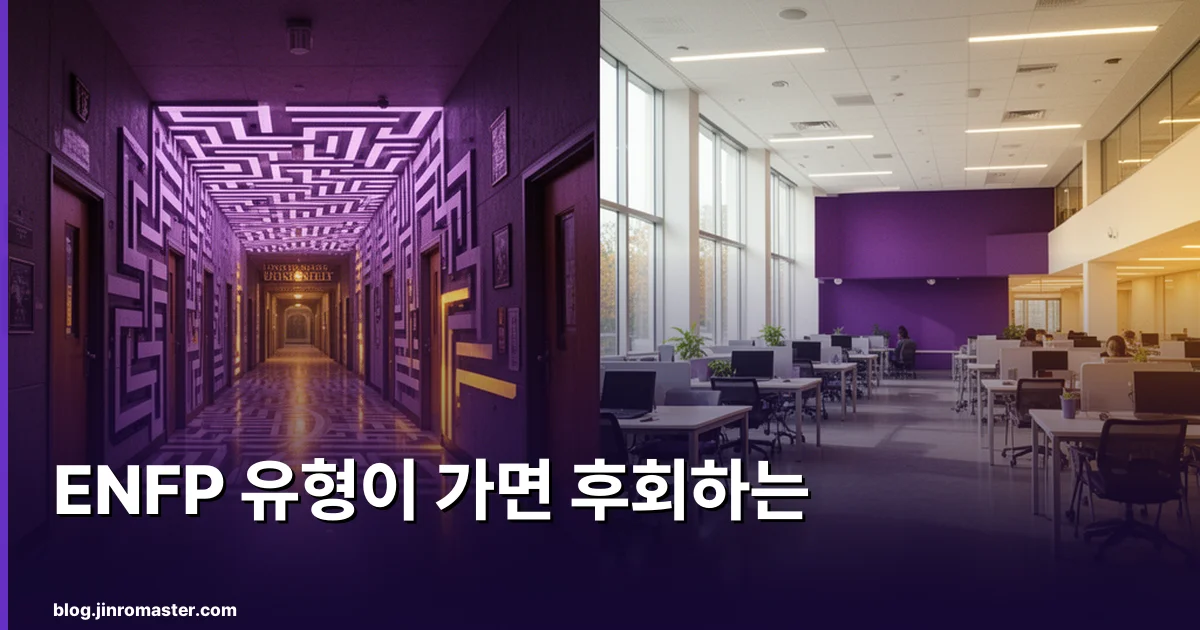 ENFP 유형이 가면 후회하는 학과 vs 딱 맞는 학과